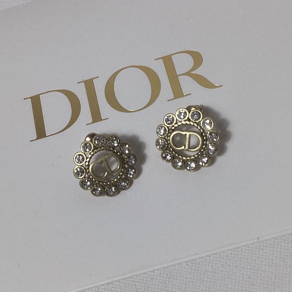 Dior CD Gold and Pearl Earrings - Picture 1 of 2